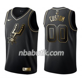 NBA Mænd Trøje San Antonio Spurs Custom Nike Sort Golden Edition Swingman
